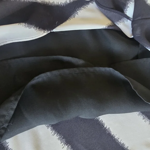 Michael Kors Black and White Stripe Tank Maxi Dress Large Coastal Resort Summer - Picture 8 of 10